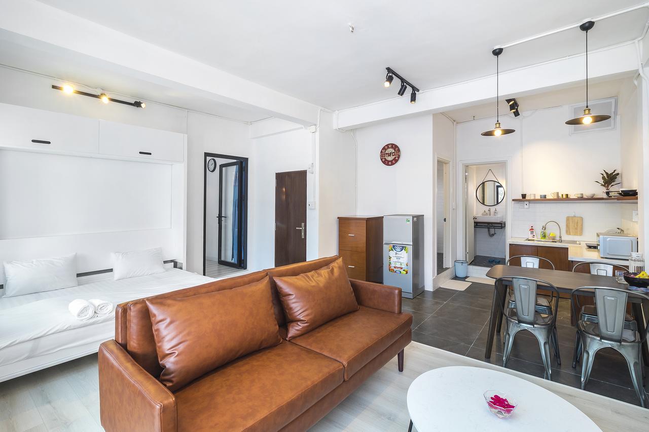 Scandinavian Apartment With Balcony In Bui Vien Ho Chi Minh-stad Buitenkant foto