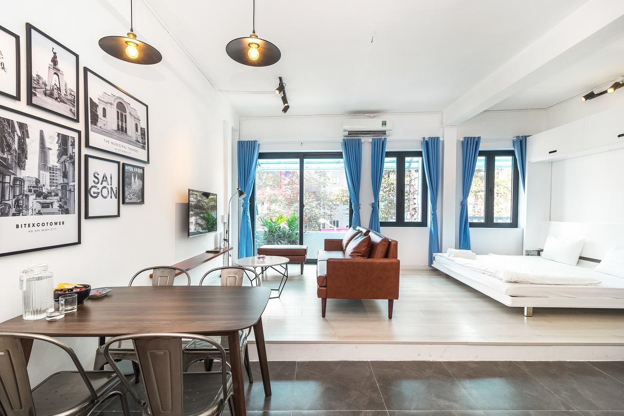 Scandinavian Apartment With Balcony In Bui Vien Ho Chi Minh-stad Buitenkant foto